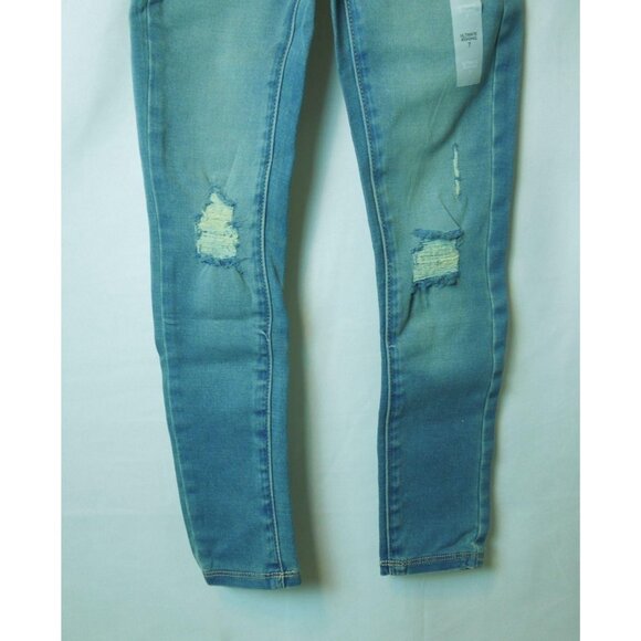 Girls SO Pull-On Ultimate Light Tint Stretch Distressed Jeggings Size 7 - Picture 7 of 11